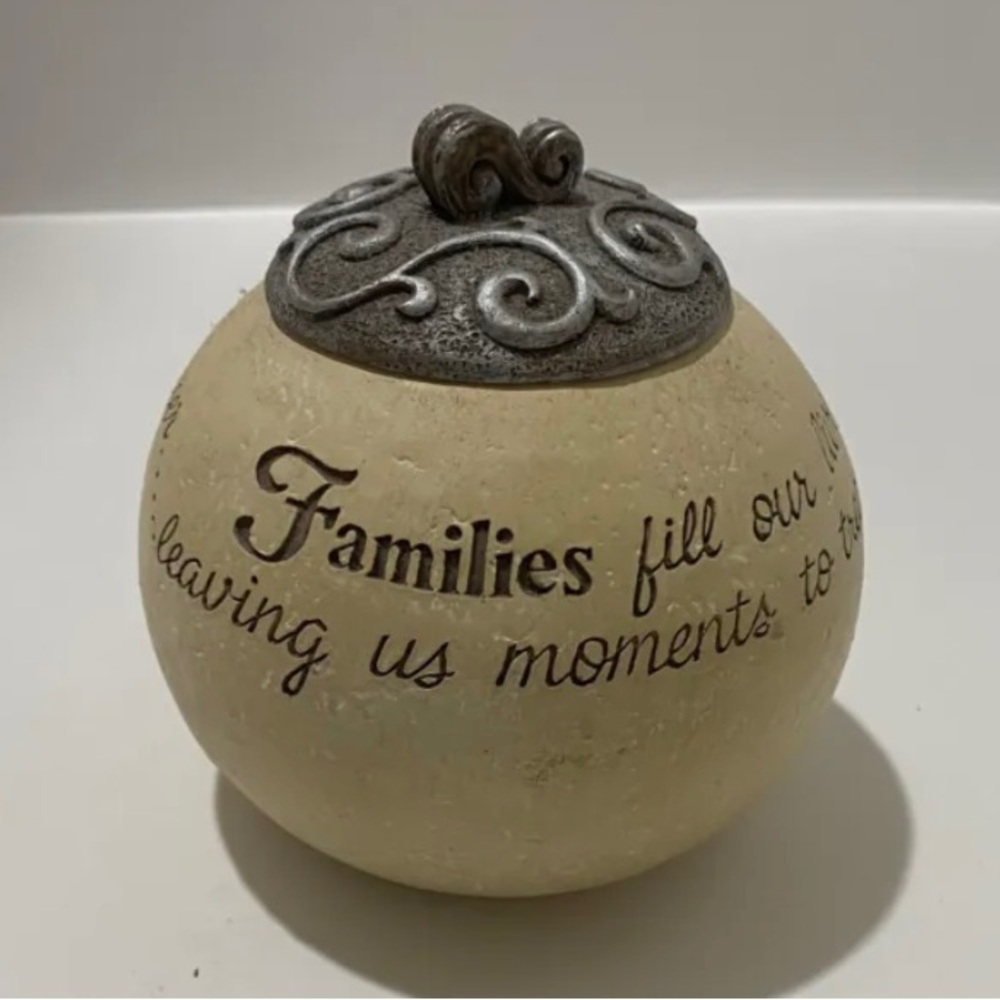 Comfort to Go "FAMILIES Fill Our Lives" Round Votive Holder - Pavillion Gift Co.